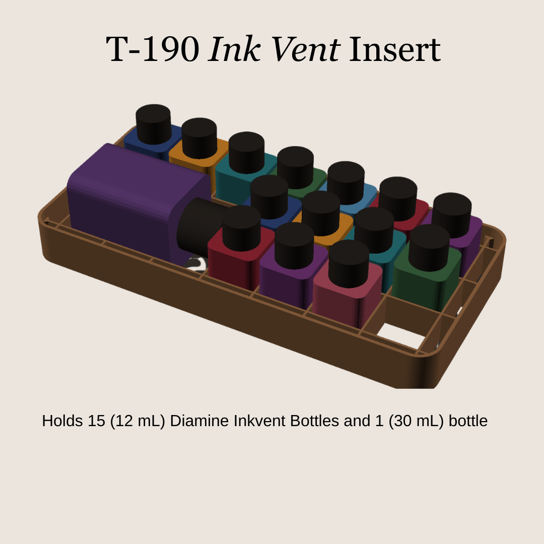 T-190 Ink Vent Insert | Diamine Inkvent Bottle Organizer