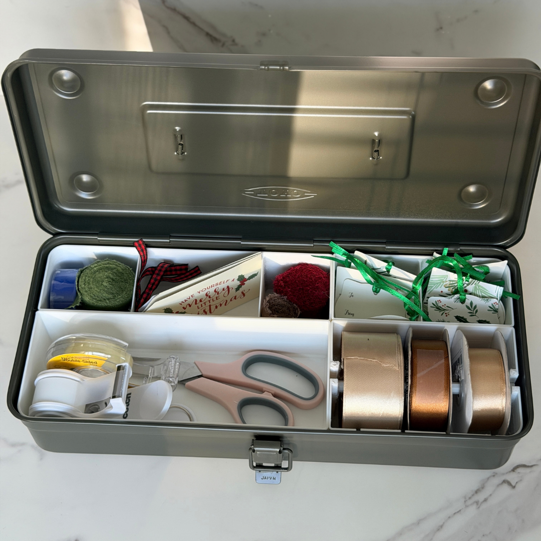 T-350 Gift Wrap Insert | Ribbon, Scissors, Tape & Tag Organizer