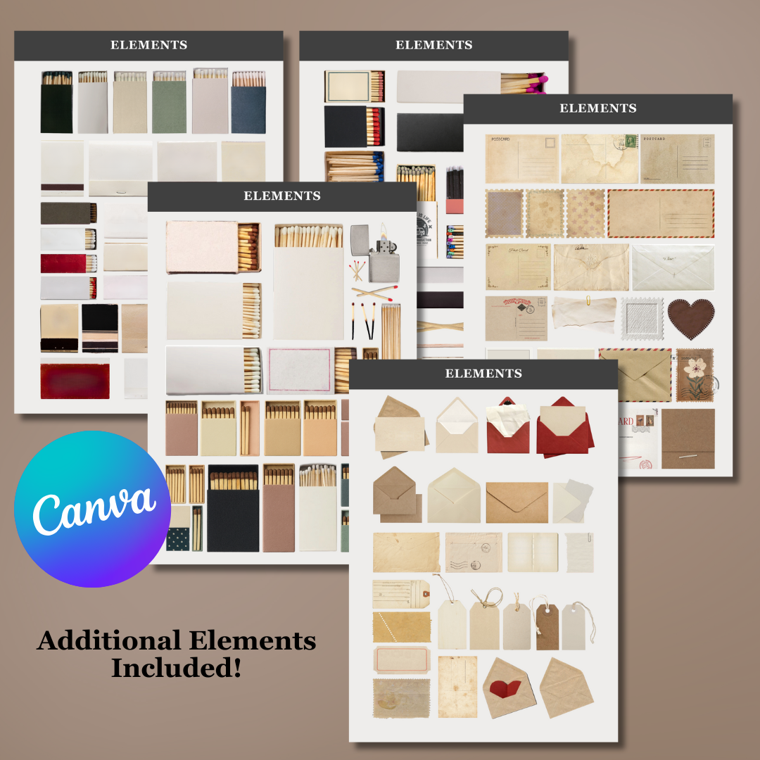 A5 Matchbook Dashboard Canva Template | DIY Planner Dashboard