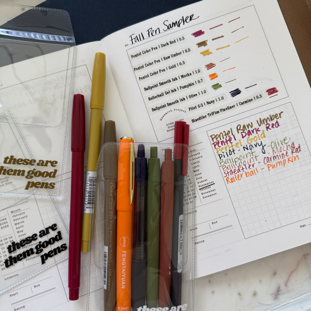 Autumn Pen Sampler