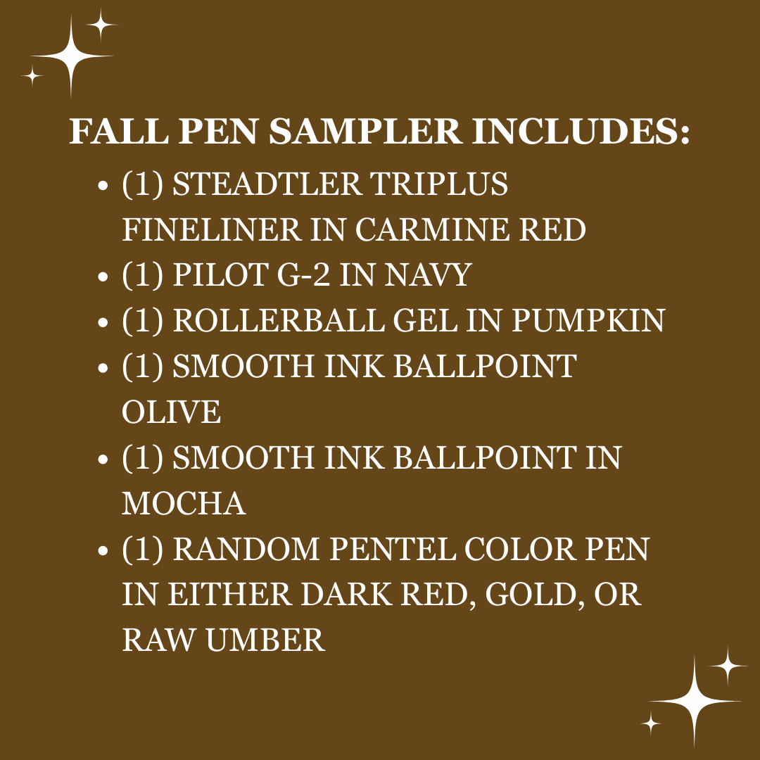 Autumn Pen Sampler