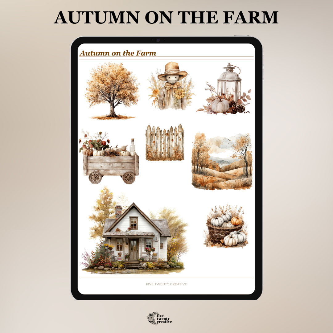 Fall Digital Sticker Collection