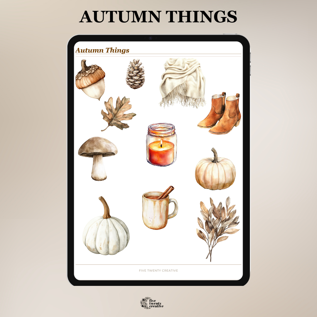 Fall Digital Sticker Collection