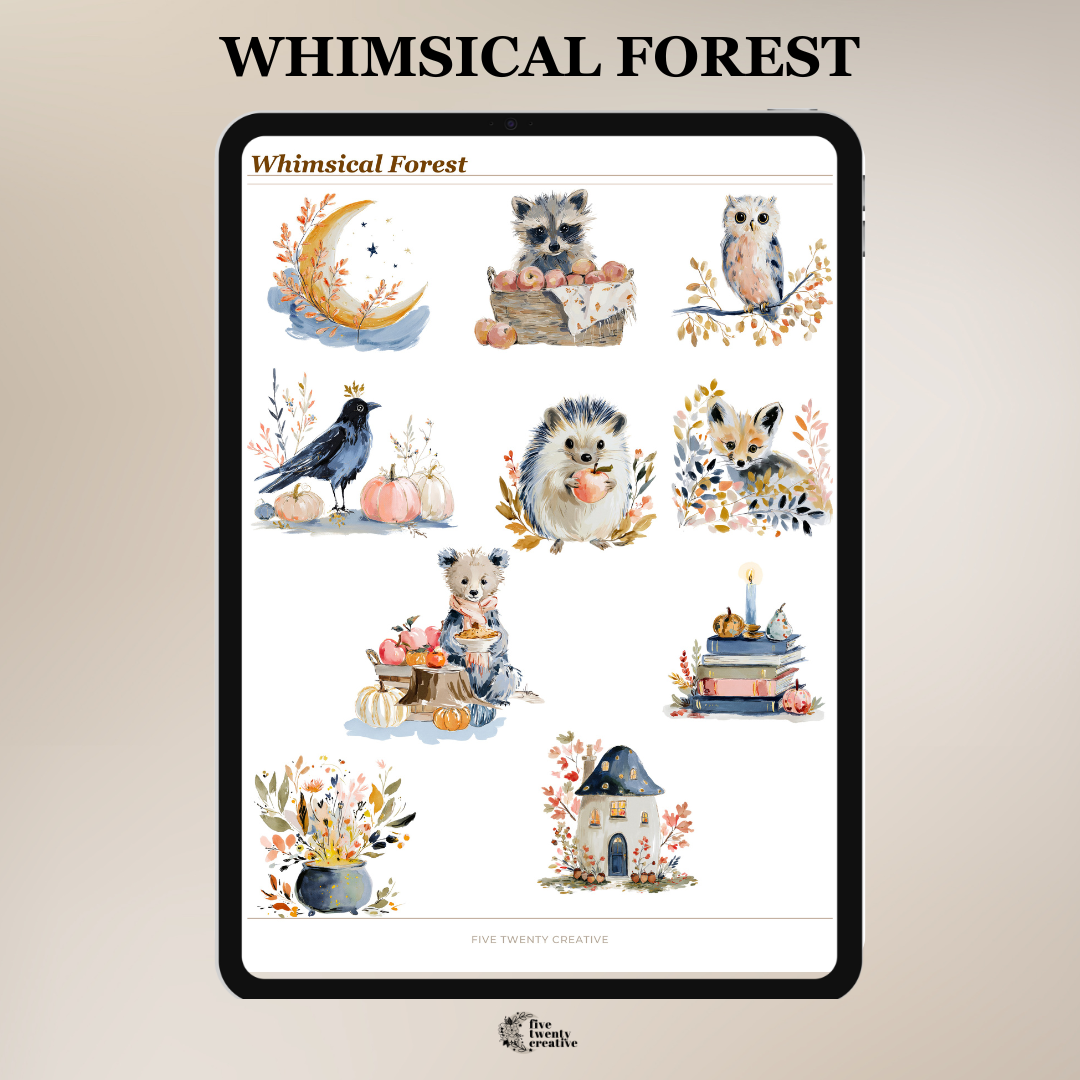 Fall Digital Sticker Collection