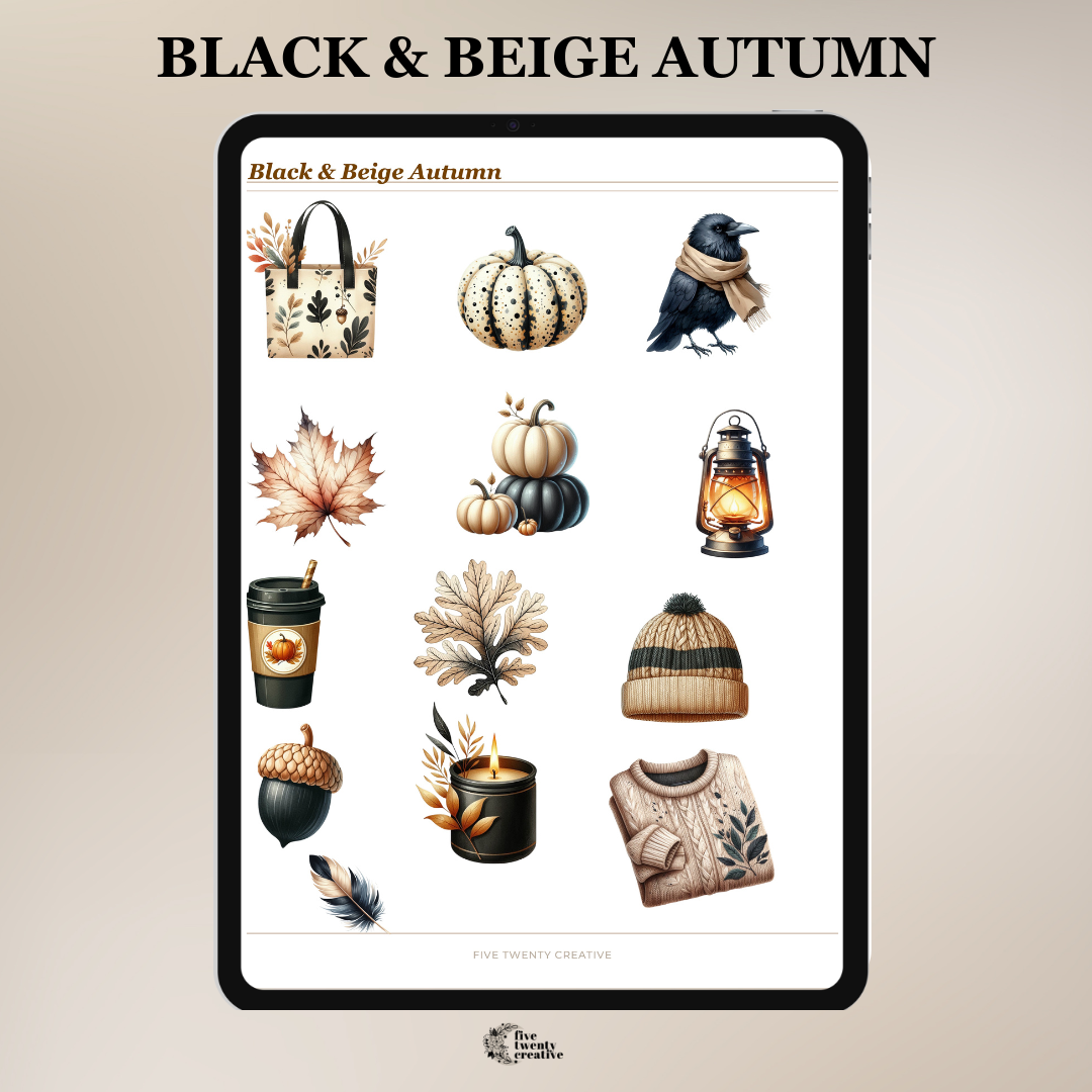 Fall Digital Sticker Collection