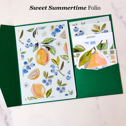 Sweet Summertime Stationery Folio