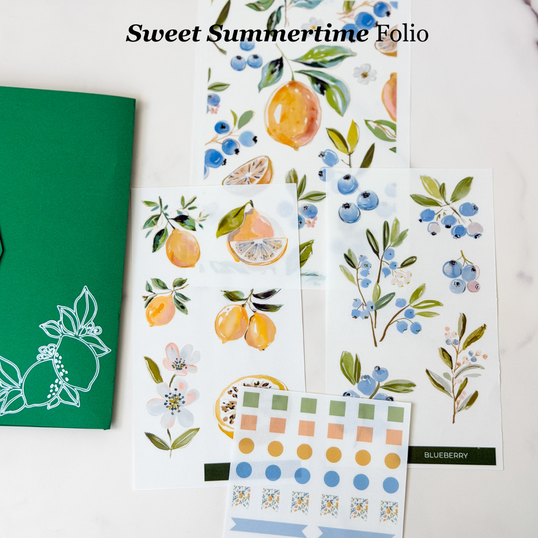 Sweet Summertime Stationery Folio