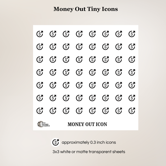 Money In / Money Out Tiny Icons