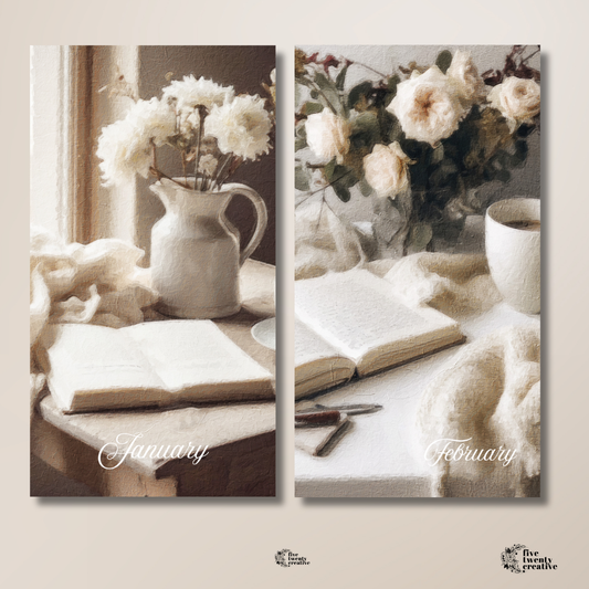 Morning Journaling | Monthly Dashboard Bundle