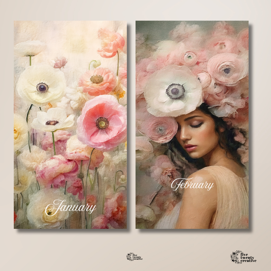 Always Flowers Honey | Monthly Full Page Stickers