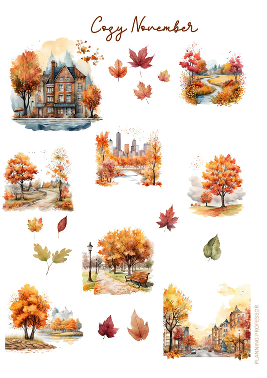 Goodnotes Cozy November Stickers