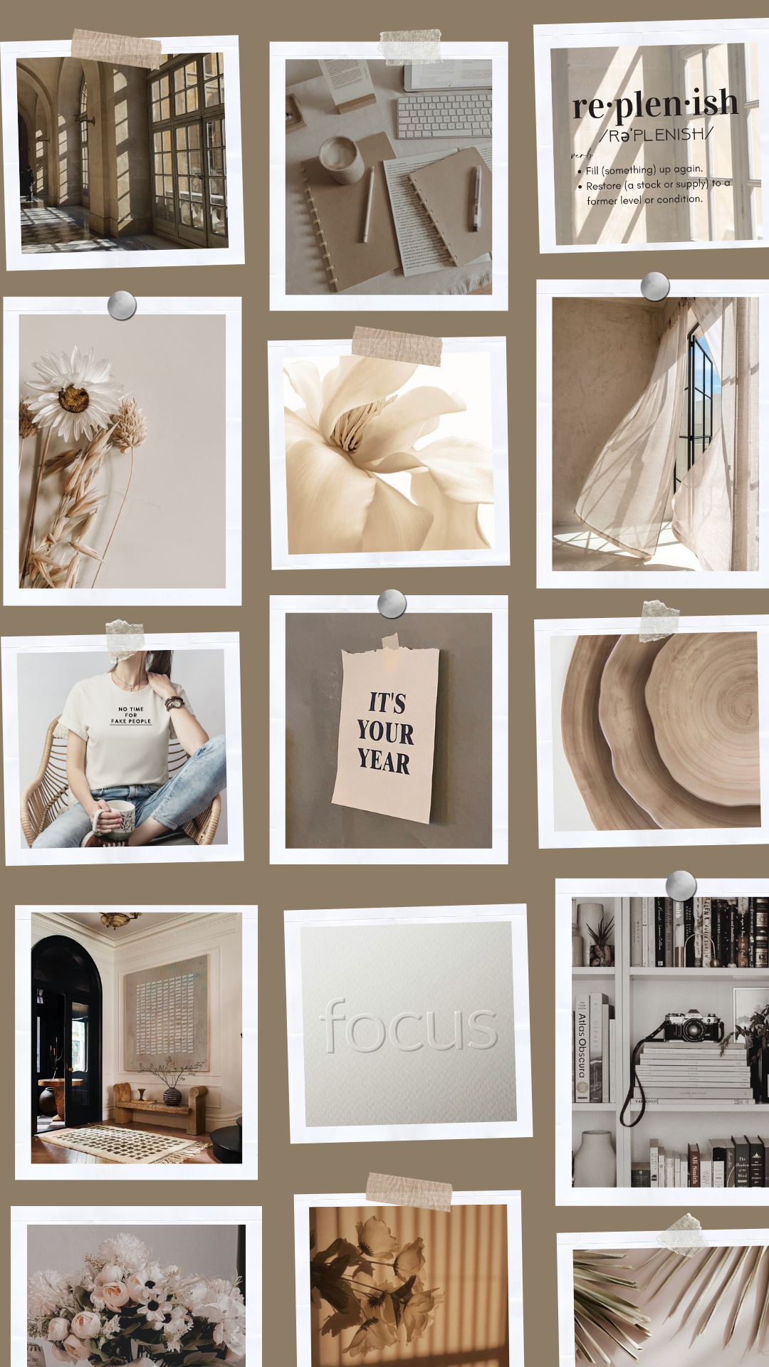 Moodboard Wallpaper Template