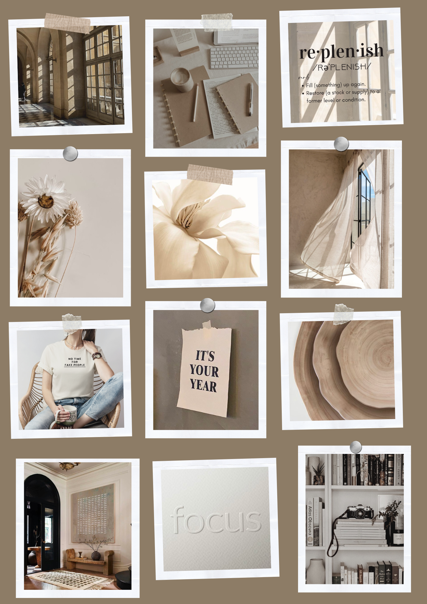 Moodboard Wallpaper Template