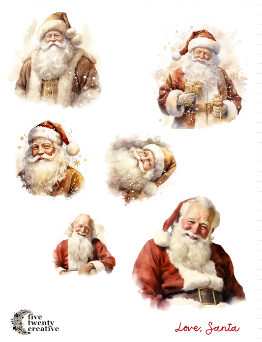 Printable | Love, Santa Stickers