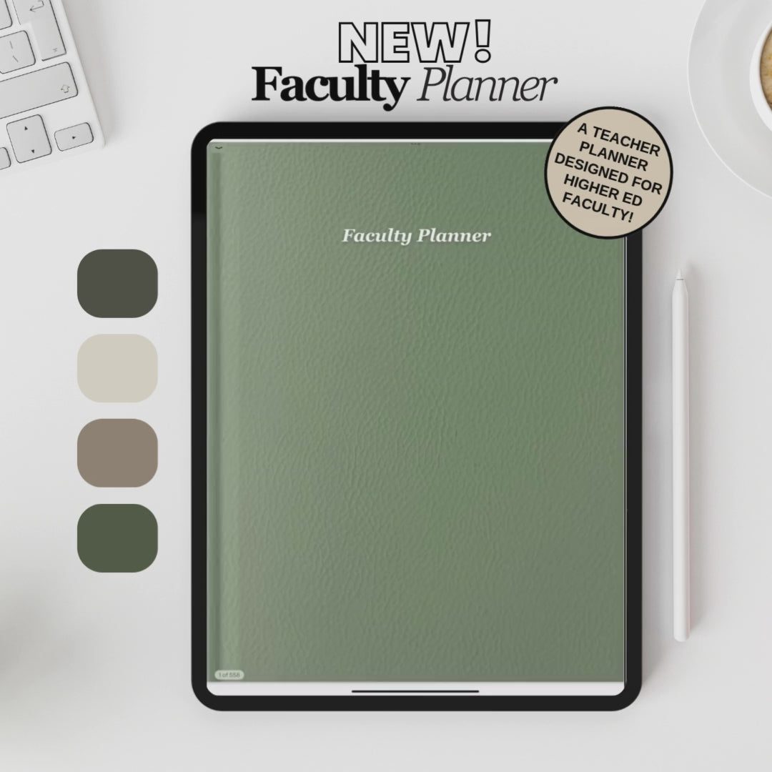 2025-26 Faculty Planner