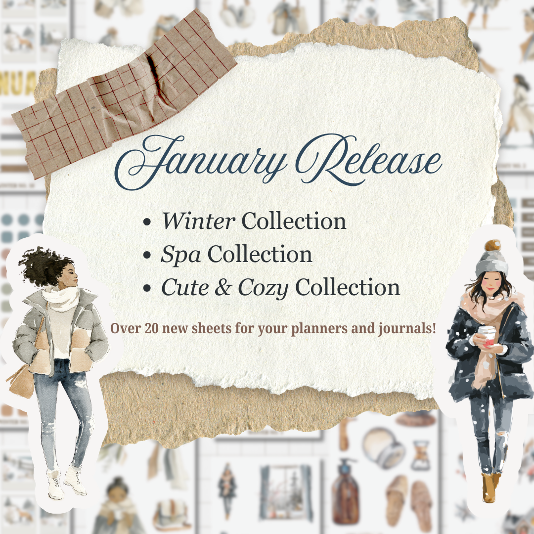 CLEARANCE! January Planner Sticker Collection