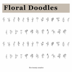 Color Changing Floral Doodle Font