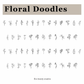 Color Changing Floral Doodle Font