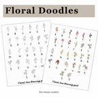 Color Changing Floral Doodle Font