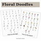 Color Changing Floral Doodle Font