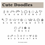 Color Changing Cute Doodle Font