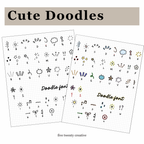 Color Changing Cute Doodle Font