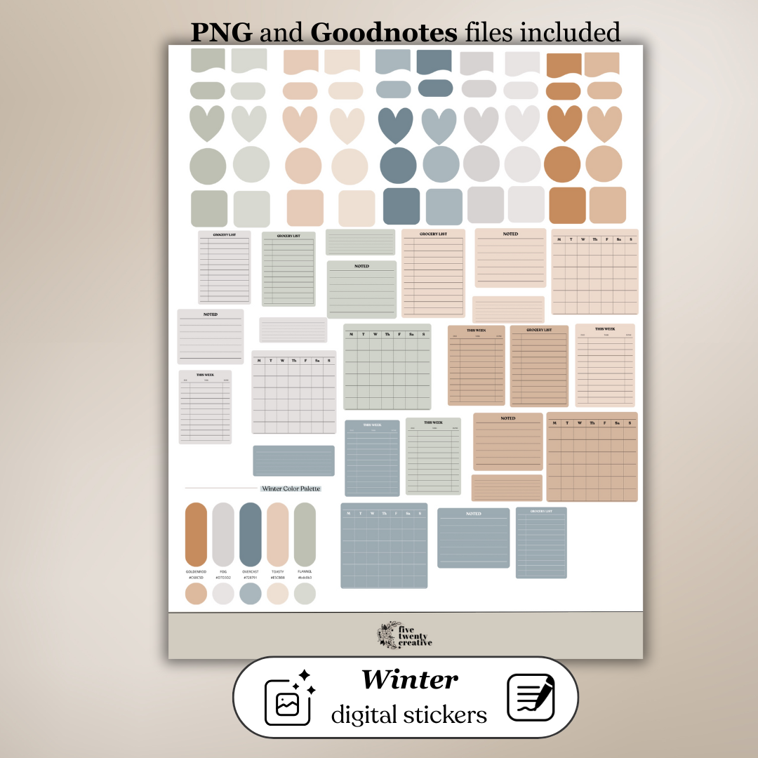 Winter Collection | Digital Stickers