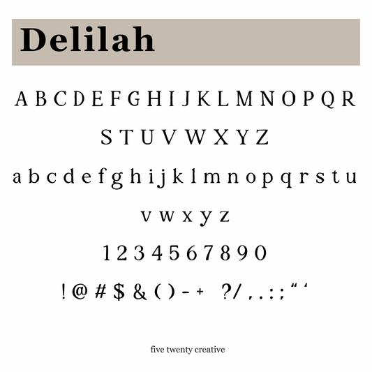 Delilah Handwriting Font