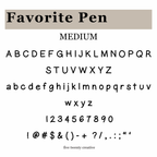 Favorite Pen Font