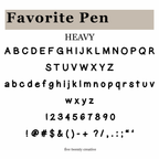 Favorite Pen Font