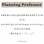 Planning Professor Handwriting Font
