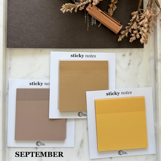 September Sticky Note Palette