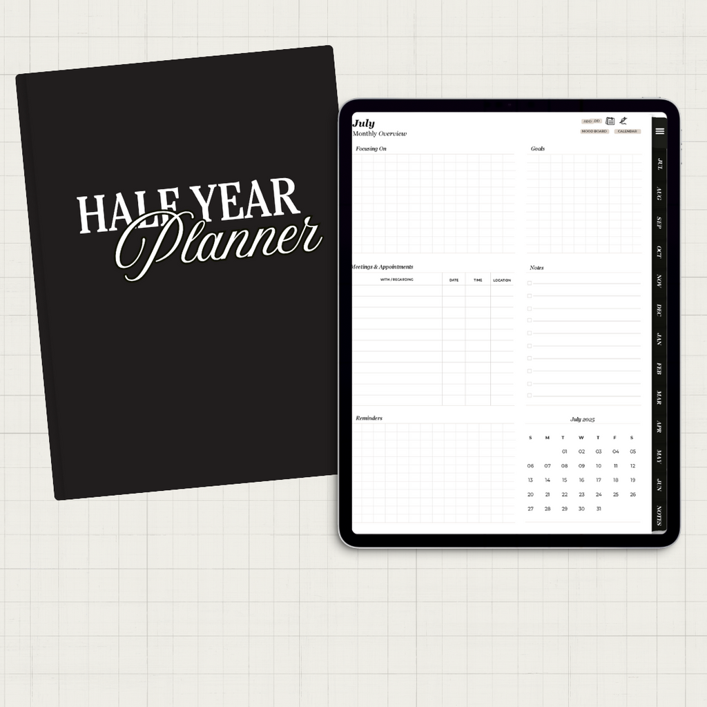 Half Year Digital Planner