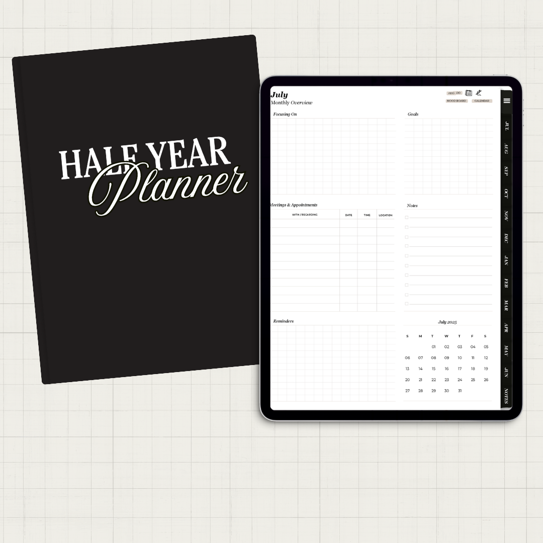Half Year Digital Planner