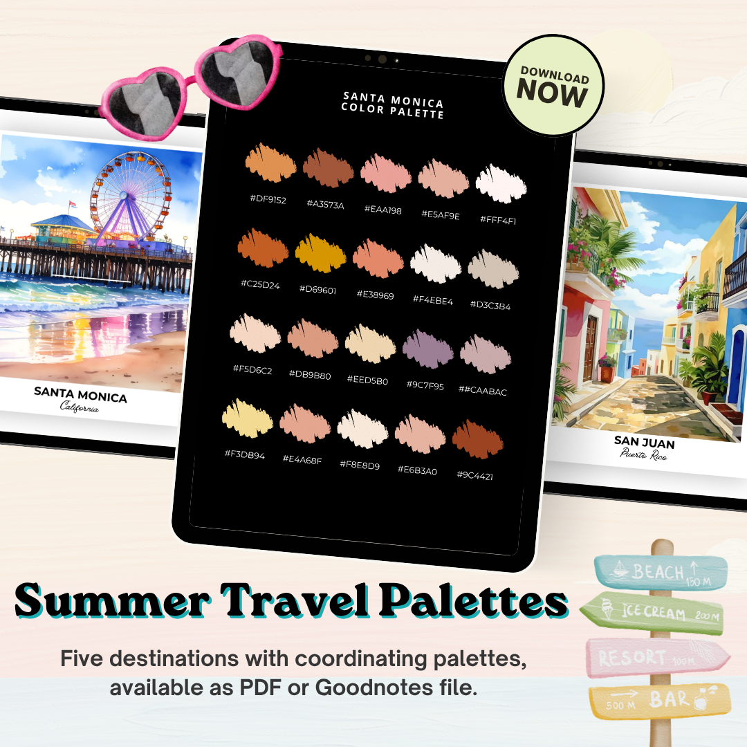 Summer Destination Color Palettes