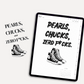 Pearls & Chucks Digital Stickers