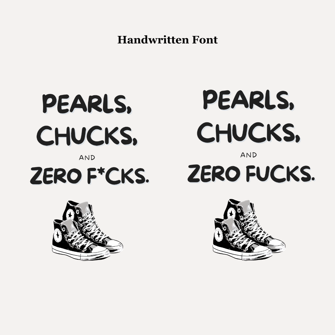 Pearls & Chucks Digital Stickers