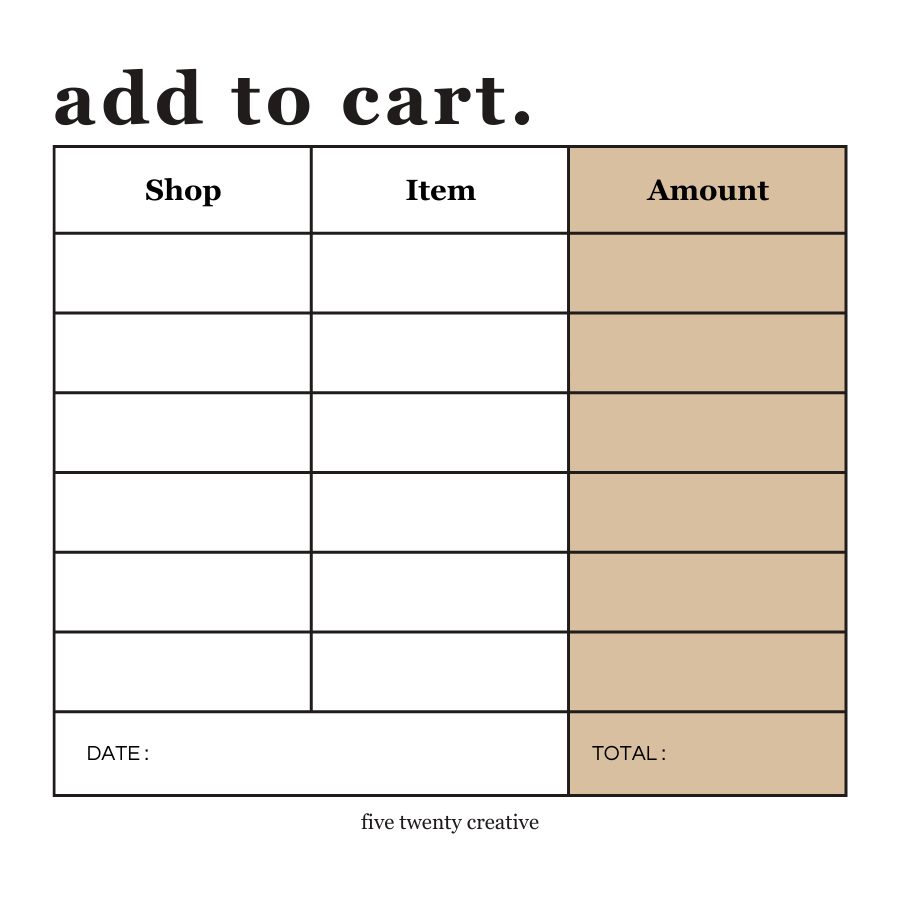 Add to Cart Sticky Note