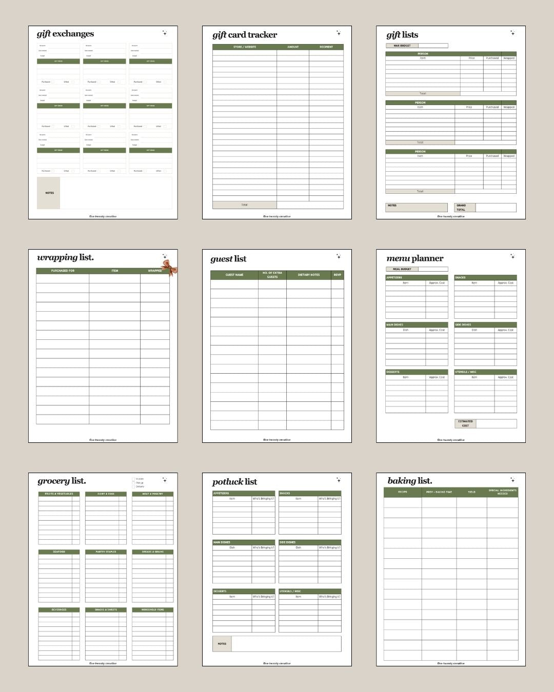 Holiday Planner