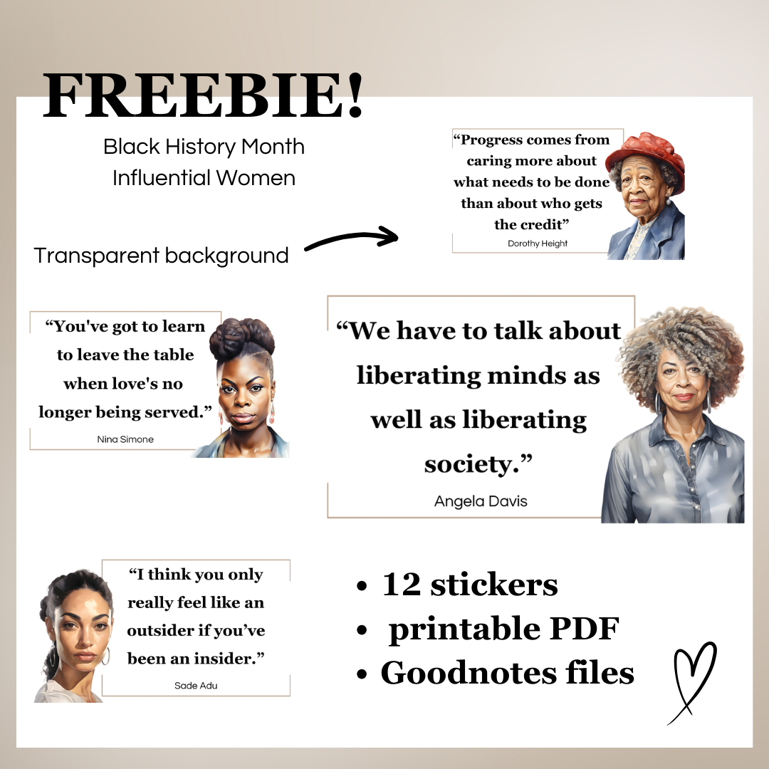 BHM | Influential Women Freebie
