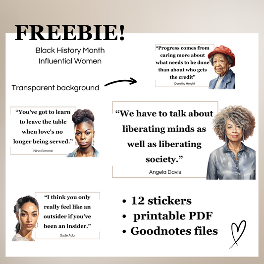 BHM | Influential Women Freebie
