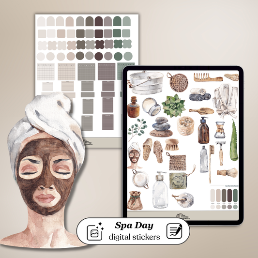 Spa Day Collection | Digital Stickers