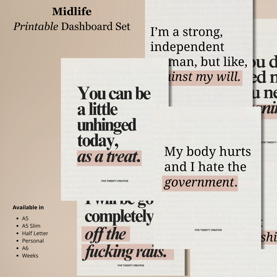 Midlife | Dashboard Bundle