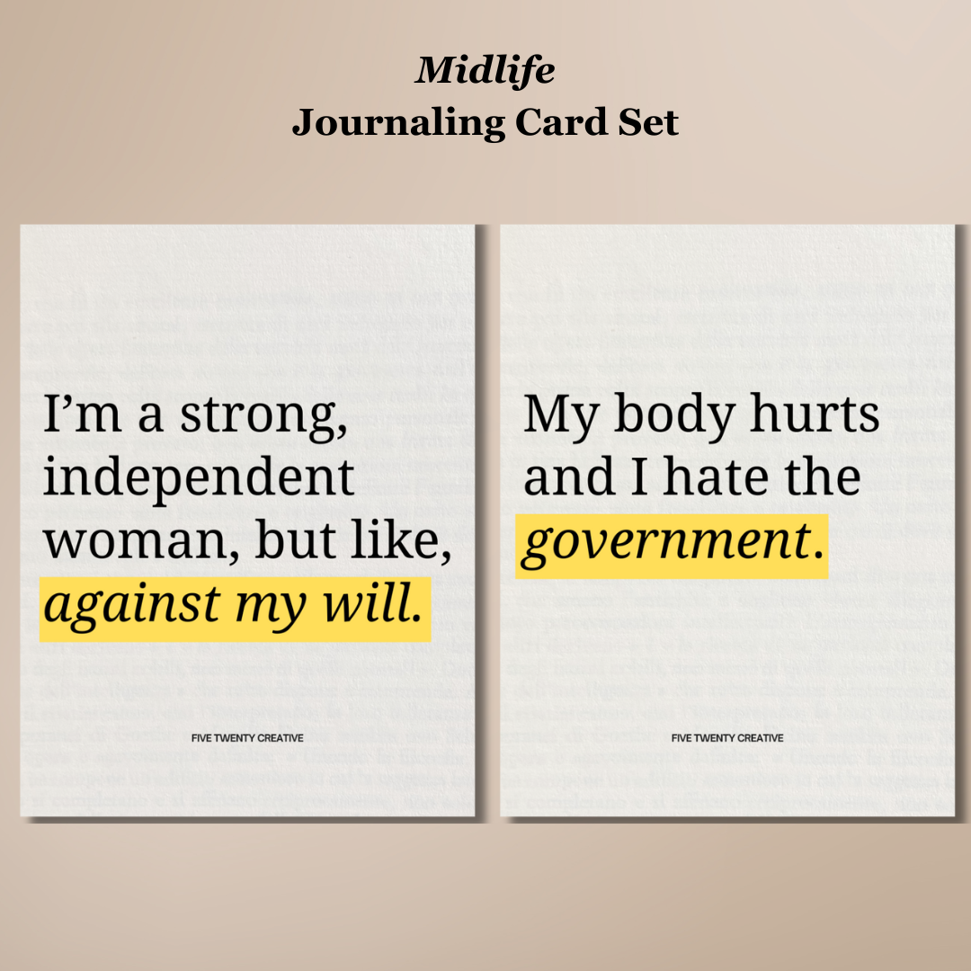 Midlife Journaling Card Set
