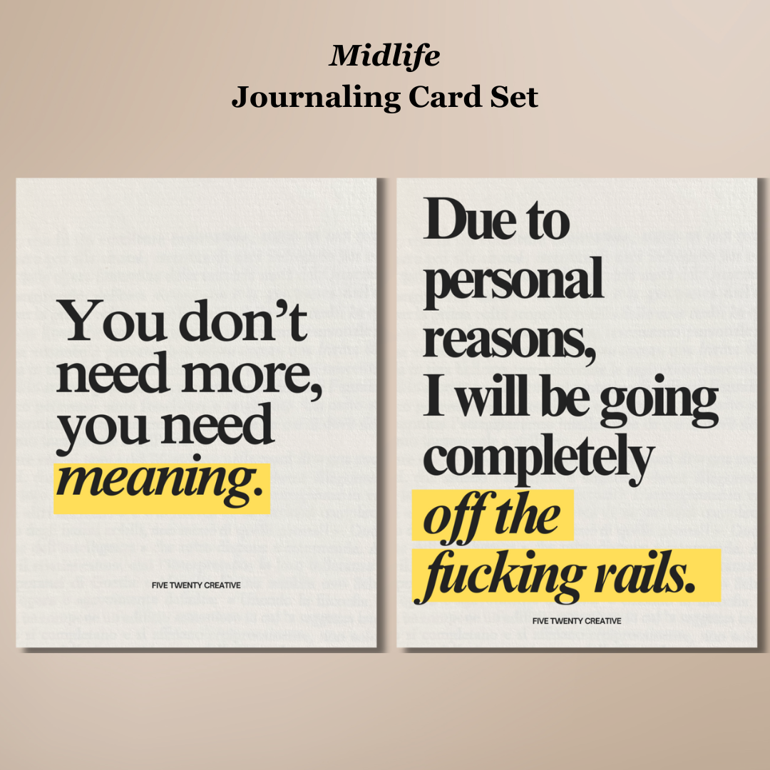 Midlife Journaling Card Set