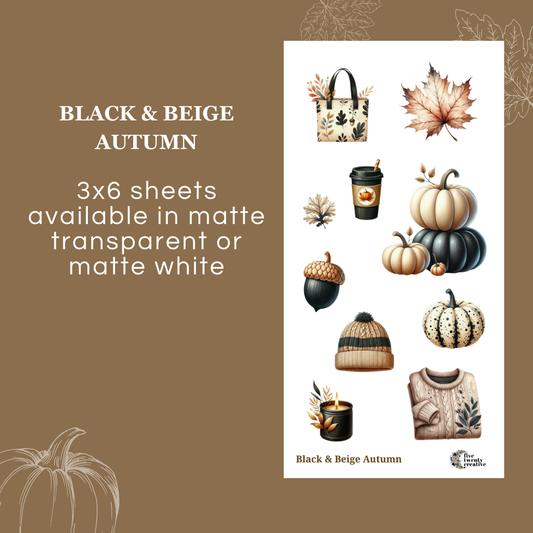 Black & Beige Autumn