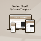 Liquid Syllabus Notion Template