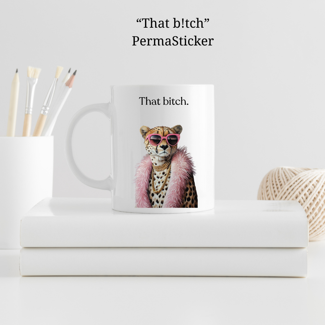 Sassy Cheetah | UV PermaSticker