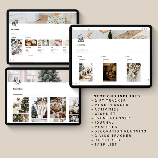 Holiday Planner Notion Template
