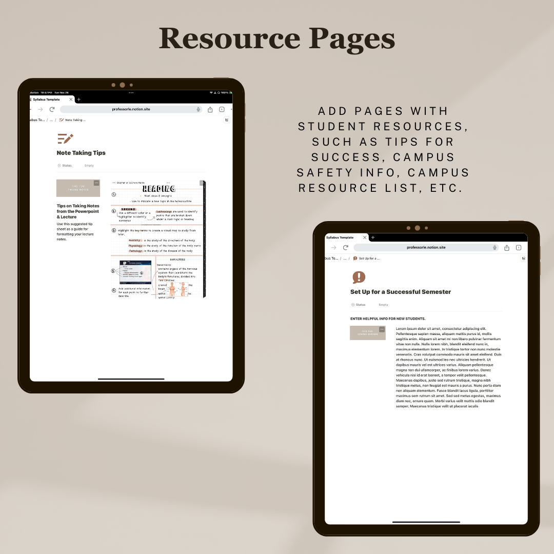 Liquid Syllabus Notion Template